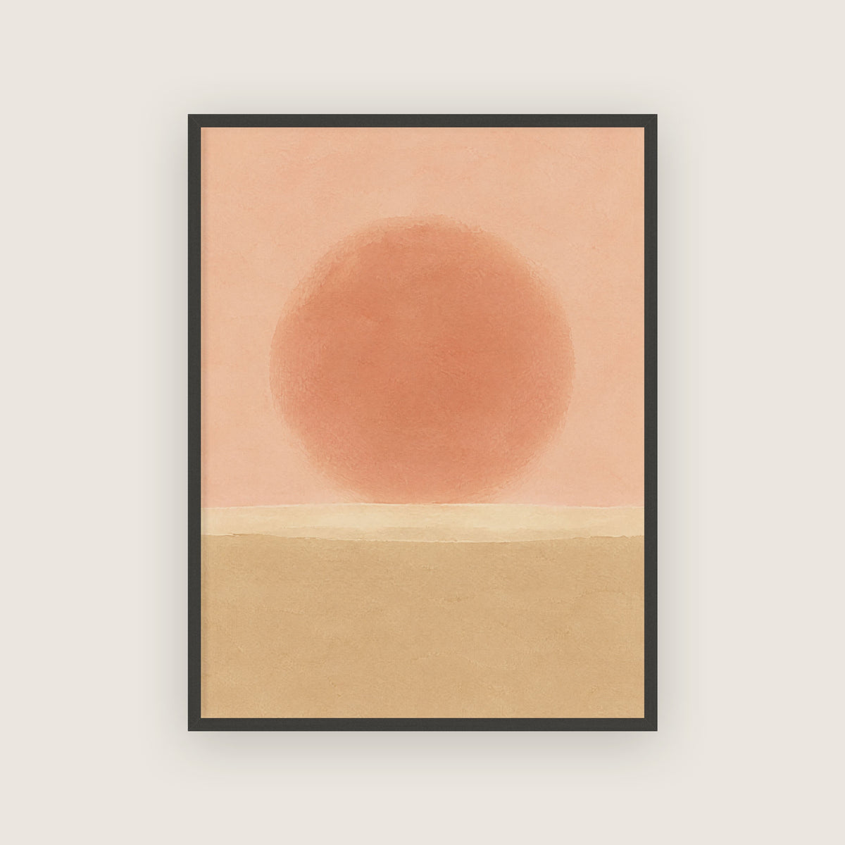 Fin d'août – Affiche soleil couchant
