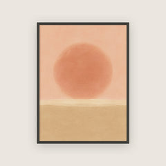 Fin d'août – Affiche soleil couchant