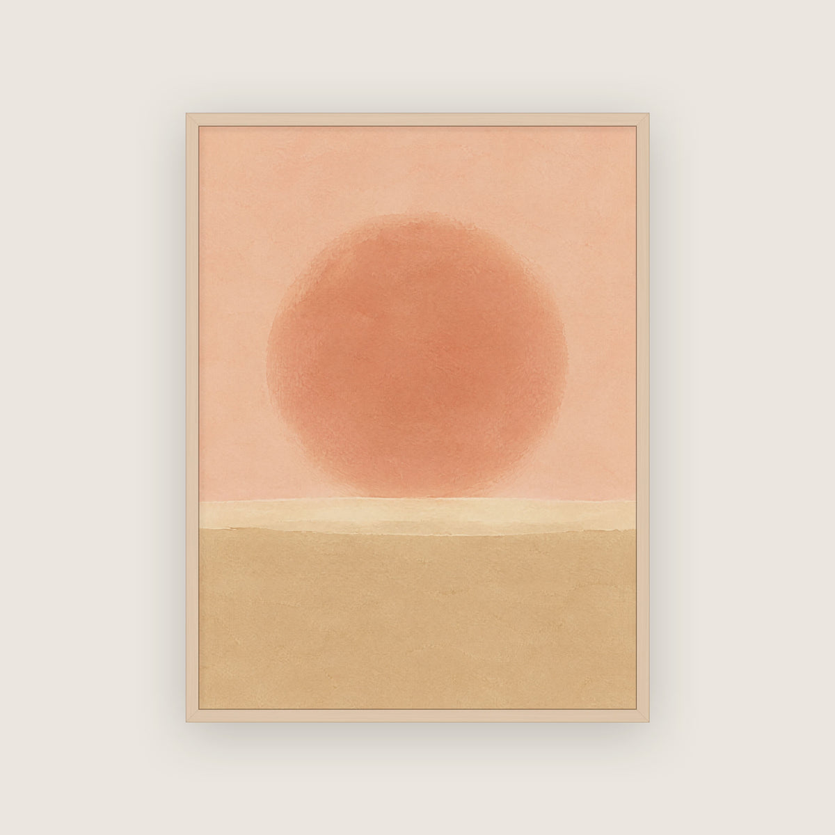 Fin d'août – Affiche soleil couchant