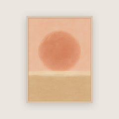 Fin d'août – Affiche soleil couchant