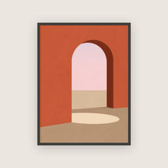 Ghazal – Affiche arche terracotta