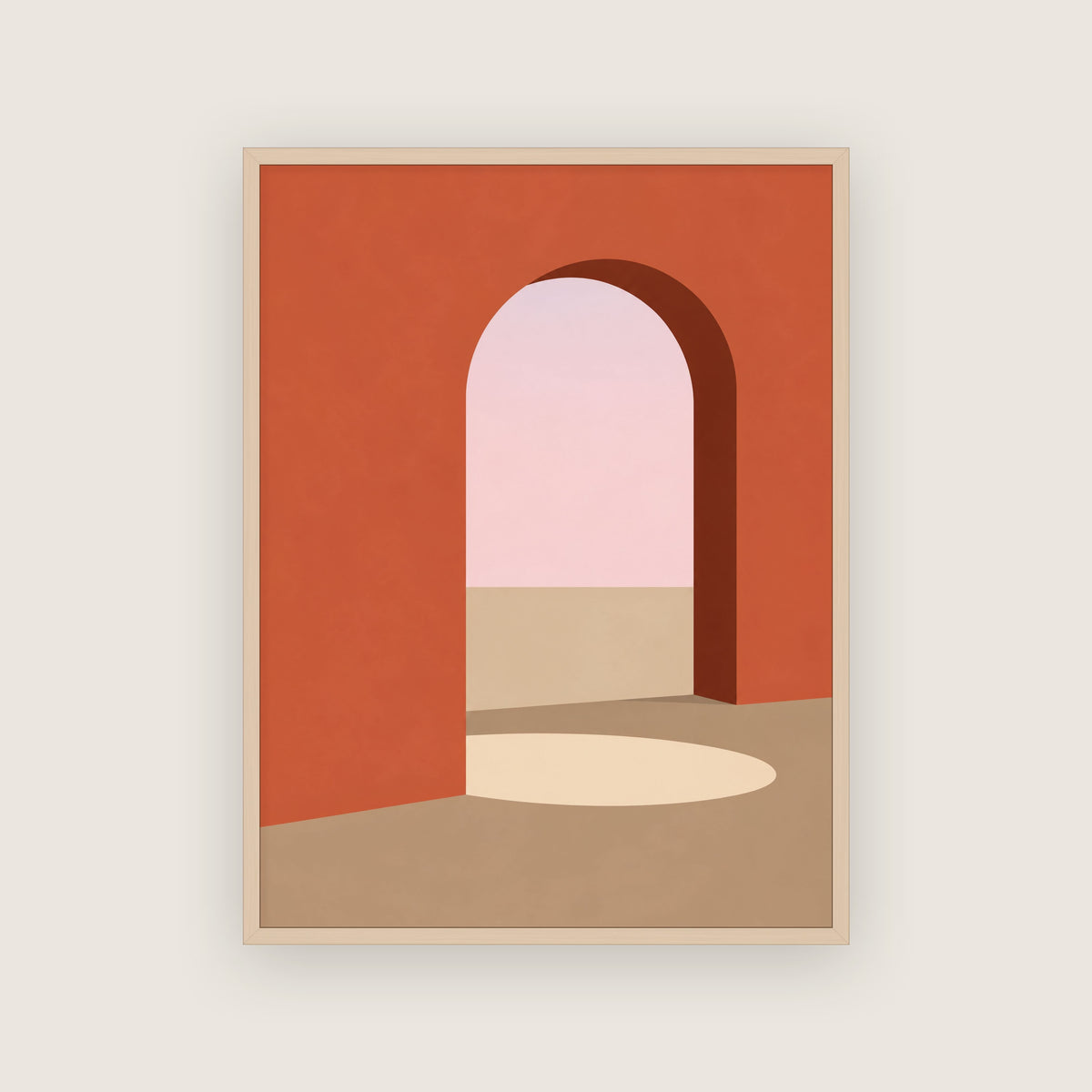 Ghazal – Affiche arche terracotta