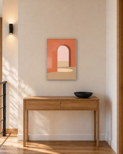 Ghazal – Affiche arche terracotta
