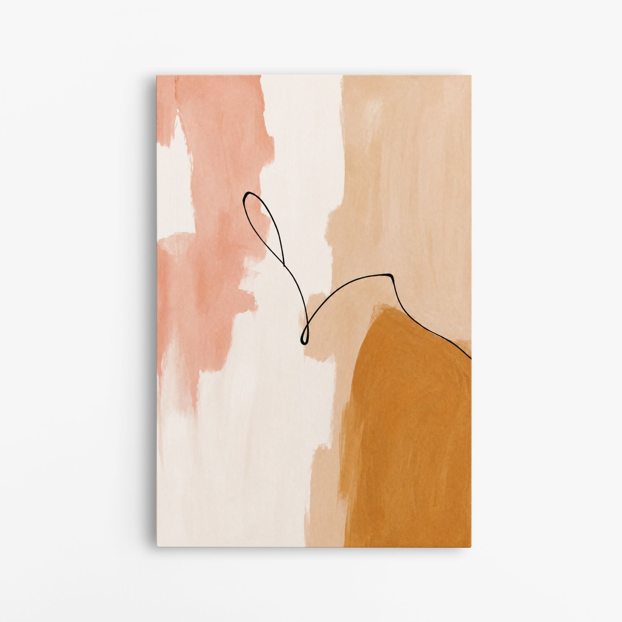 La Ligne Douce – Tableau Abstrait Beige