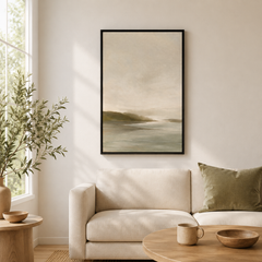 Silence Blanc – Tableau paysage brumeux