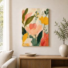 Matin d'été – Tableau végétal et fleurs colorées
