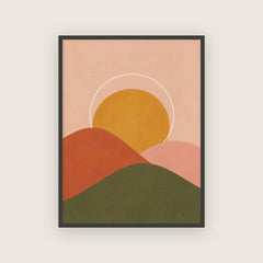 Lubéron – Affiche paysage collines