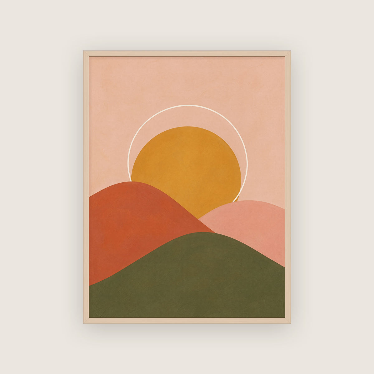 Lubéron – Affiche paysage collines