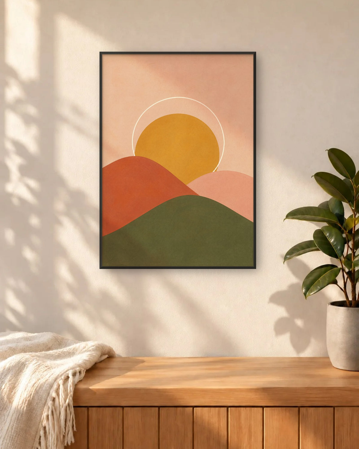 Lubéron – Affiche paysage collines