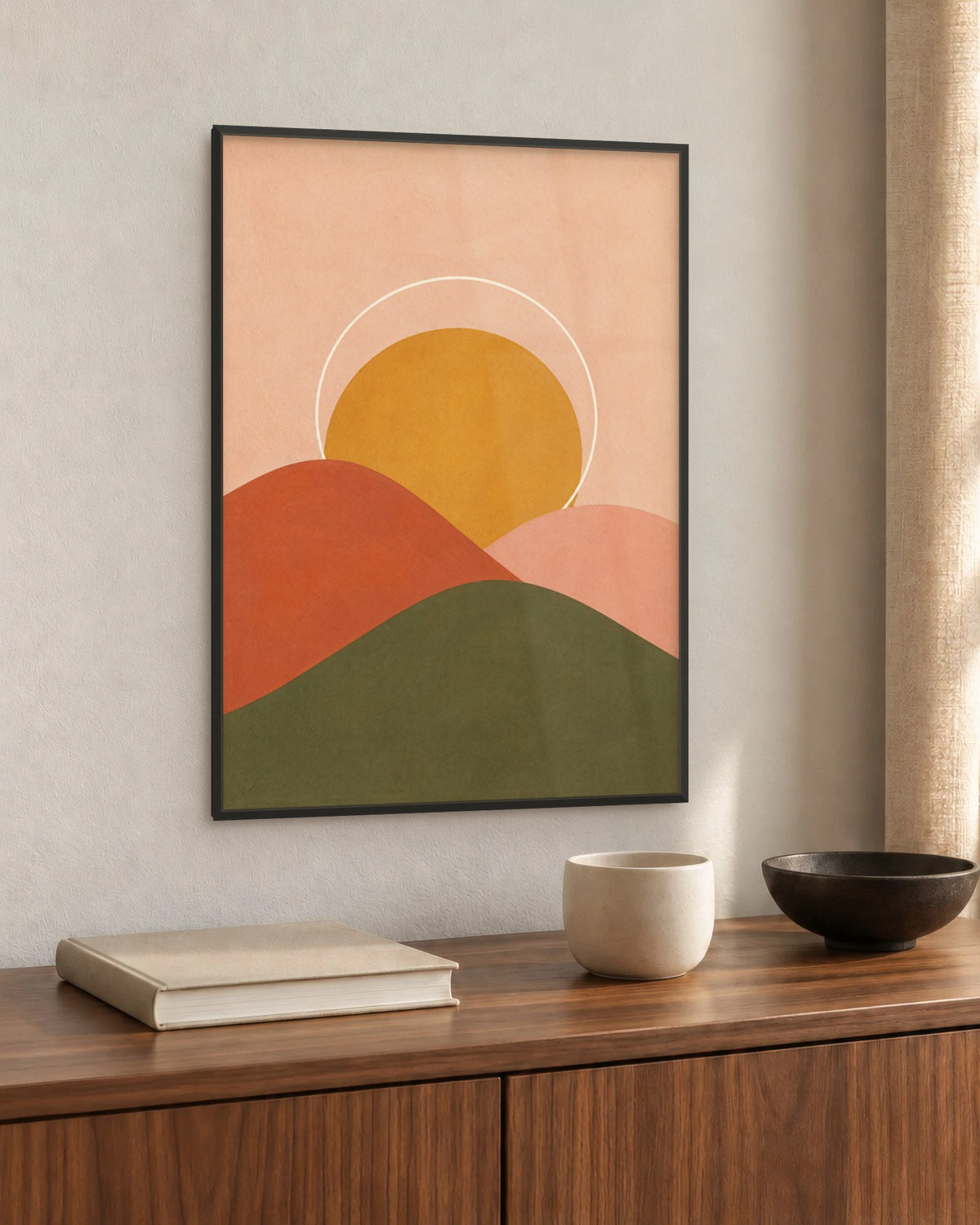 Lubéron – Affiche paysage collines