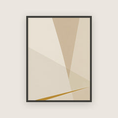 Lumière de paille – Affiche abstraite beige