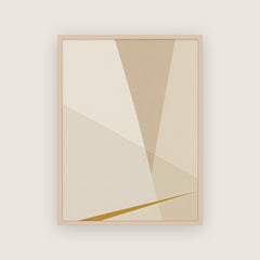 Lumière de paille – Affiche abstraite beige