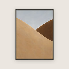 Méridienne – Affiche désert beige et bleu ciel