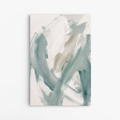 Le Souffle Doux – Tableau Abstrait Vert et Beige