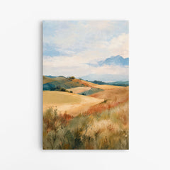 Terre d'Été – Tableau paysage de collines