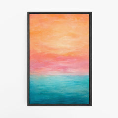 Le moment rivage – Tableau abstrait paysage marin