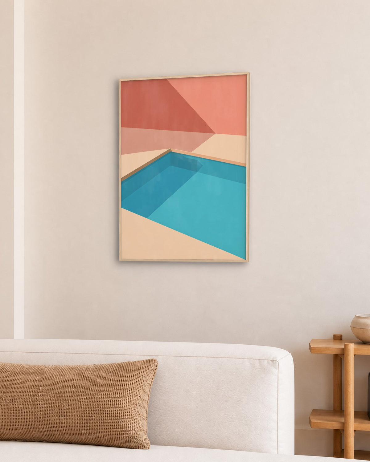 Palm Springs – Affiche piscine turquoise