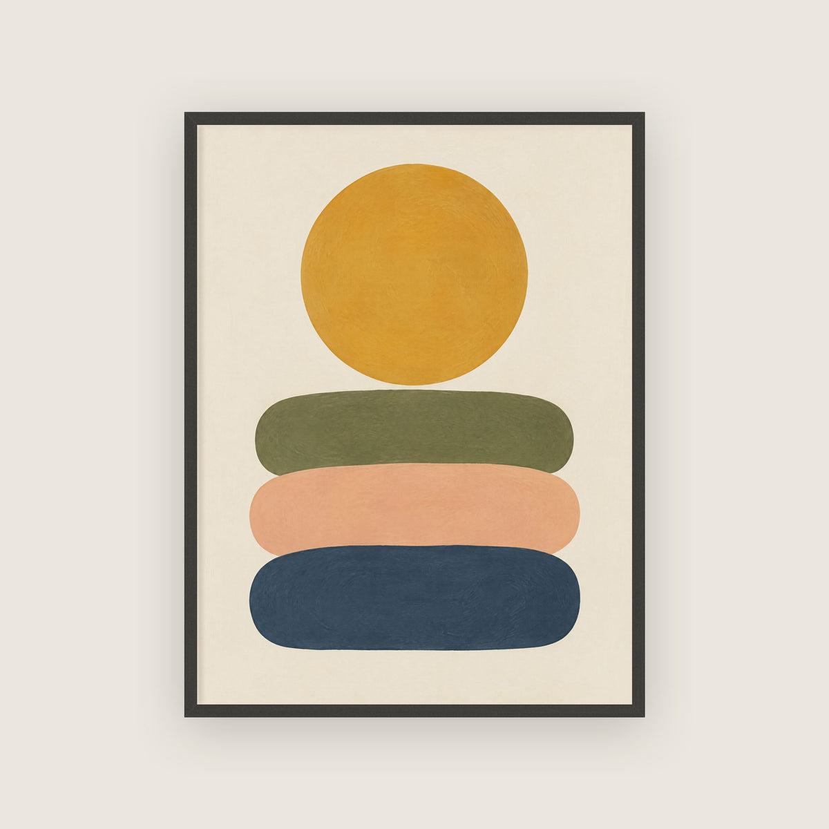 Pas de côté – Affiche soleil moutarde