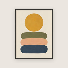 Pas de côté – Affiche soleil moutarde