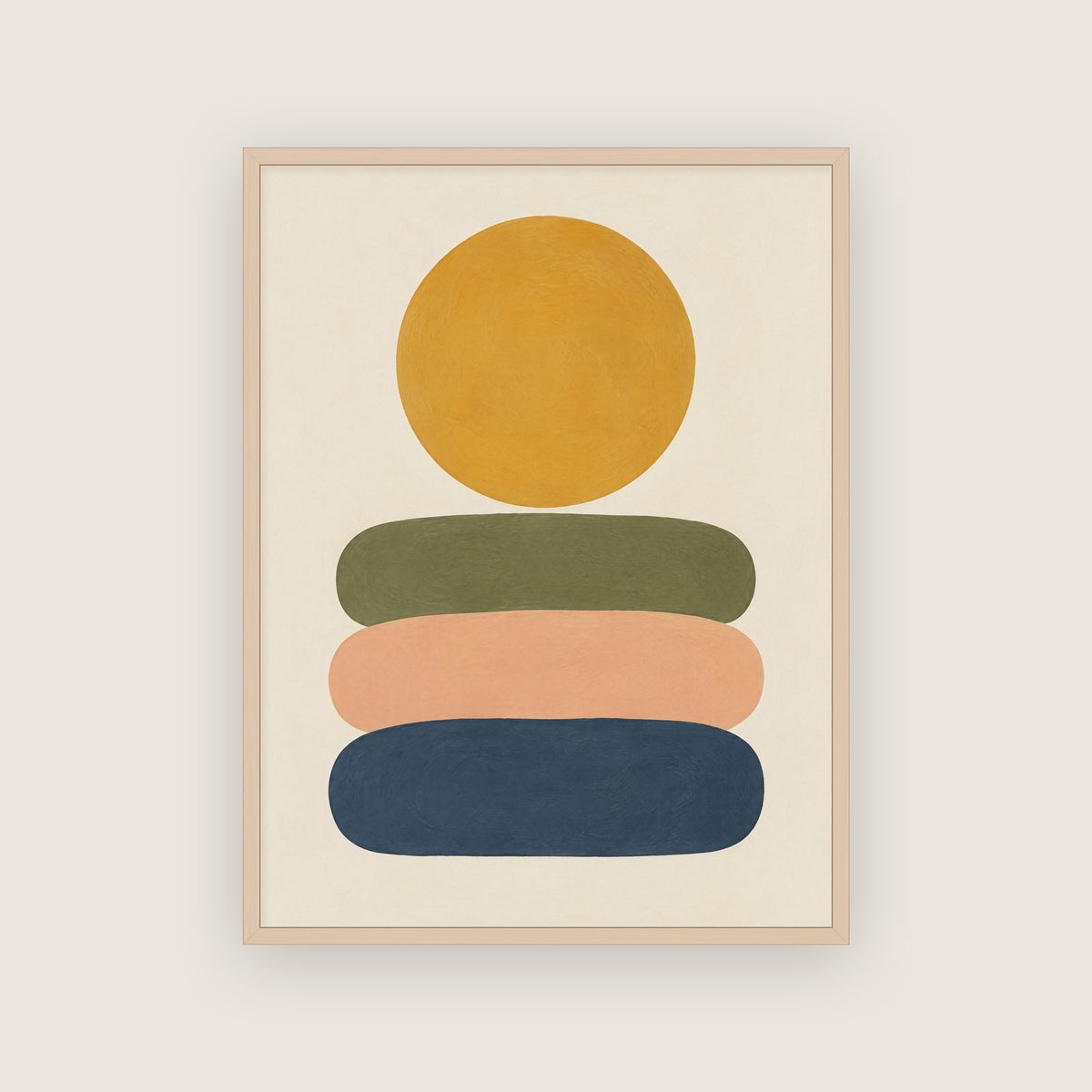 Pas de côté – Affiche soleil moutarde