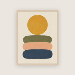 Pas de côté – Affiche soleil moutarde