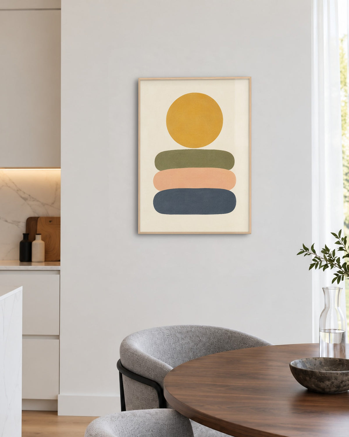 Pas de côté – Affiche soleil moutarde