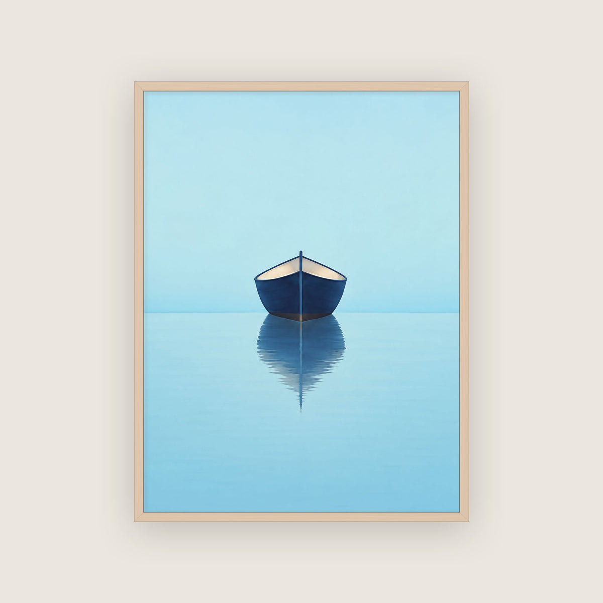 Proue – Affiche minimaliste bleu ciel