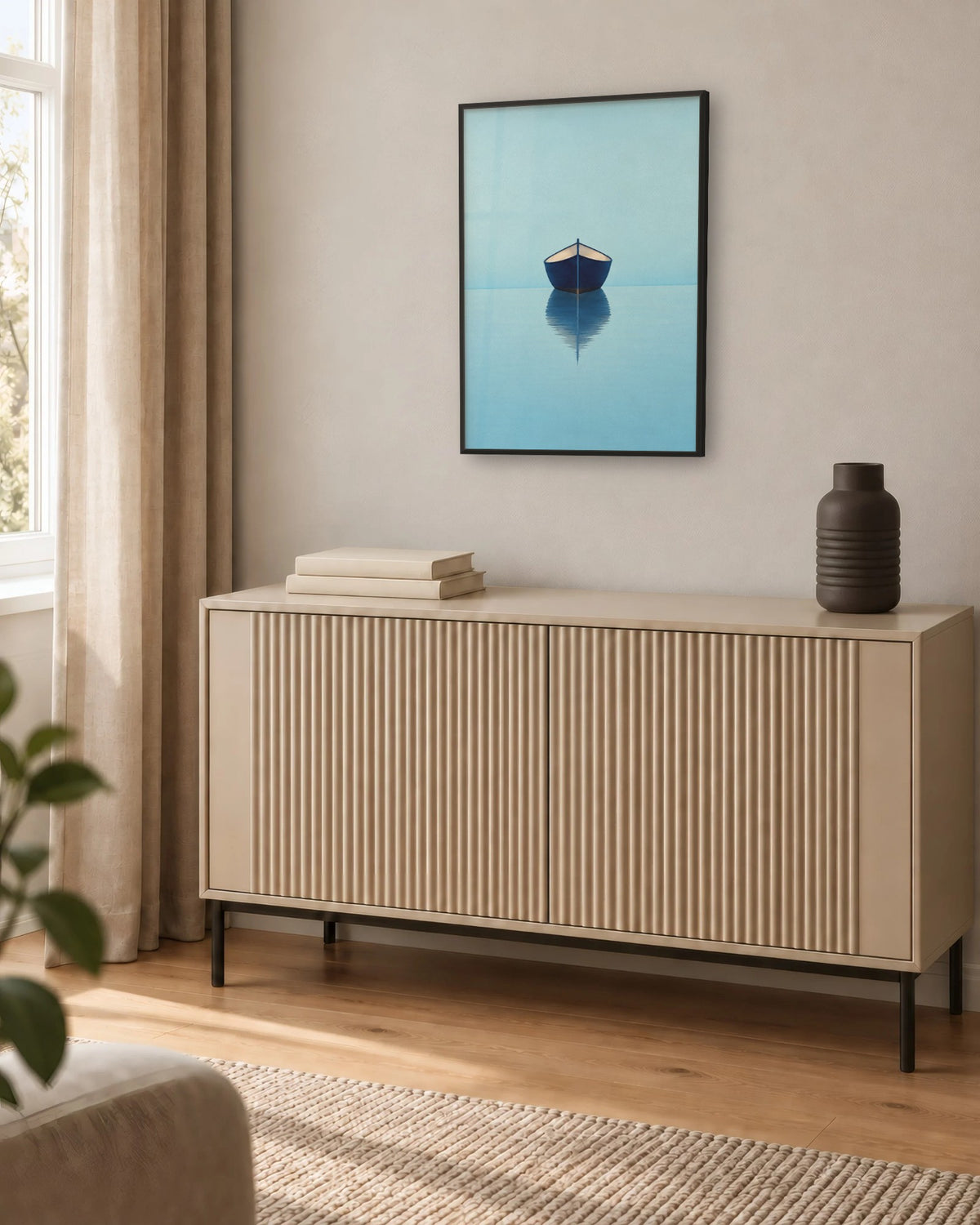 Proue – Affiche minimaliste bleu ciel