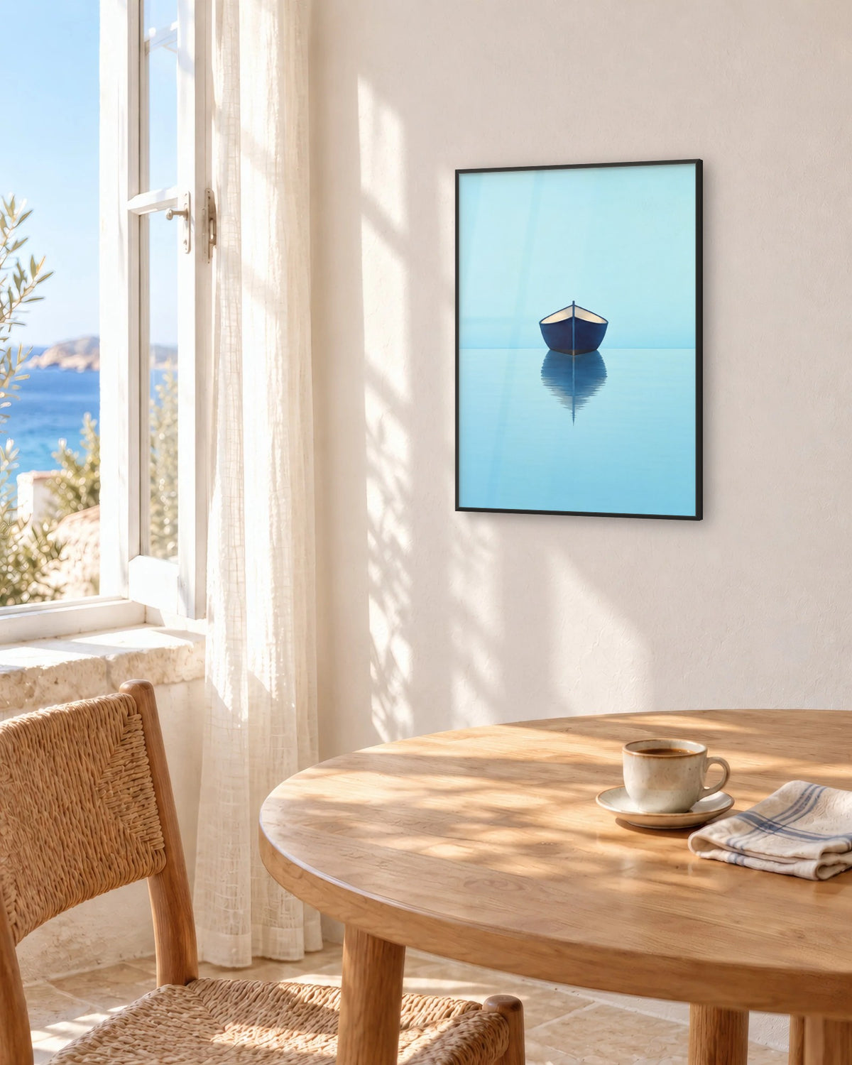 Proue – Affiche minimaliste bleu ciel