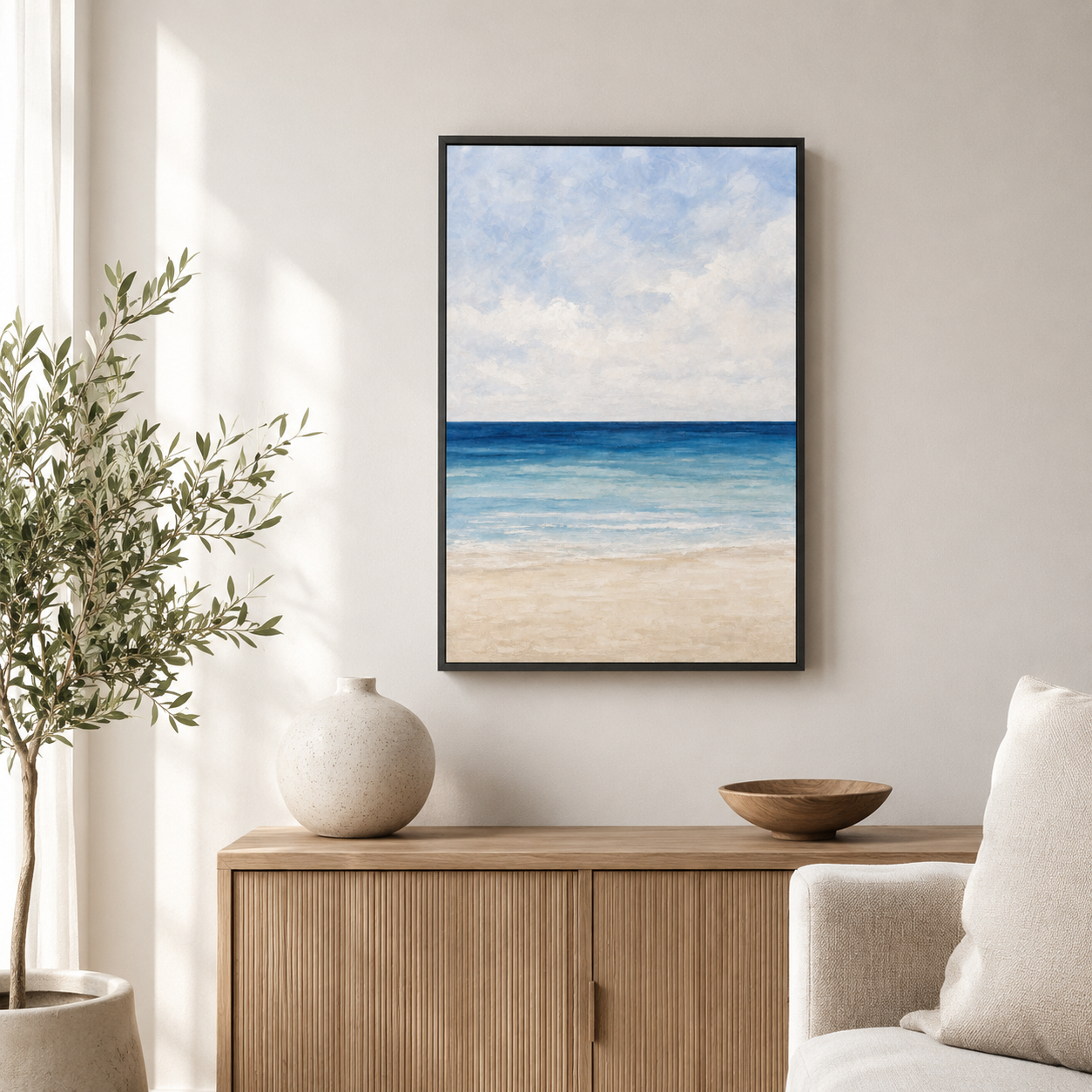 L'Heure Calme – Tableau Plage et Océan