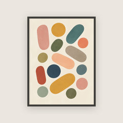 Récréation – Affiche formes colorées