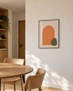 Riad – Affiche arche orange et rose