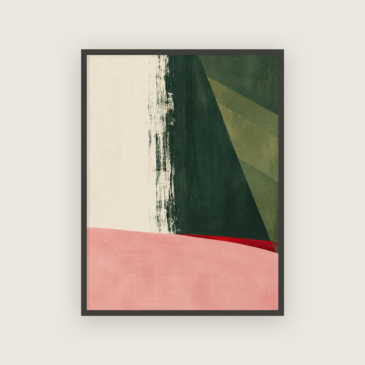 Rideau – Affiche moderne vert forêt