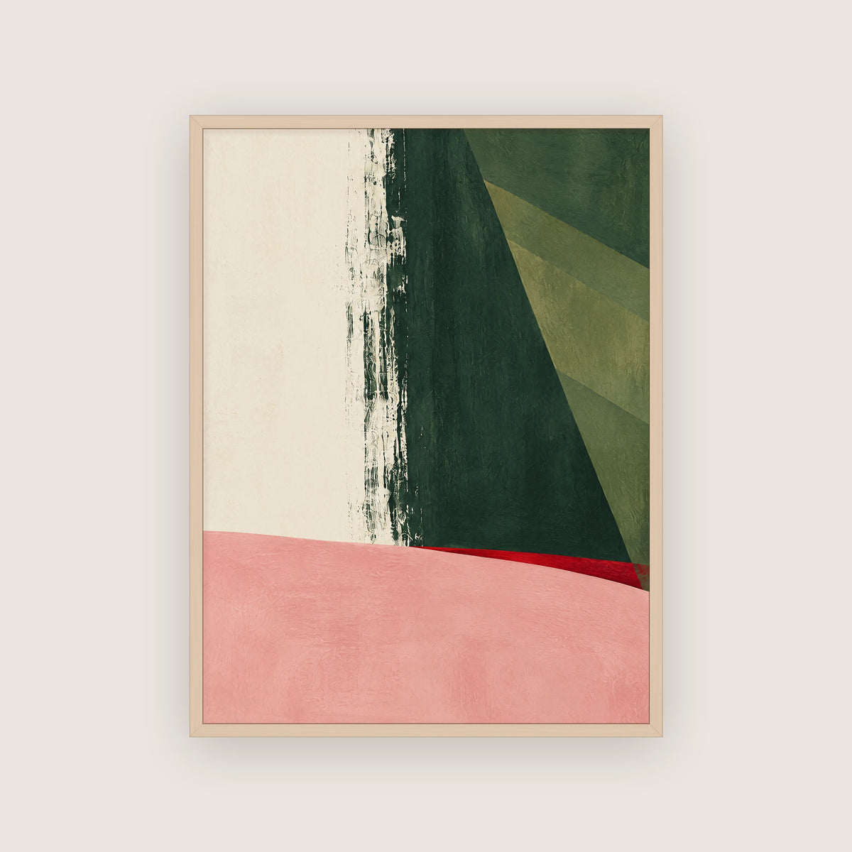 Rideau – Affiche moderne vert forêt
