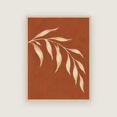 Sanguine – Affiche botanique terracotta