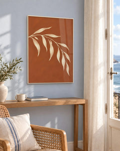 Sanguine – Affiche botanique terracotta