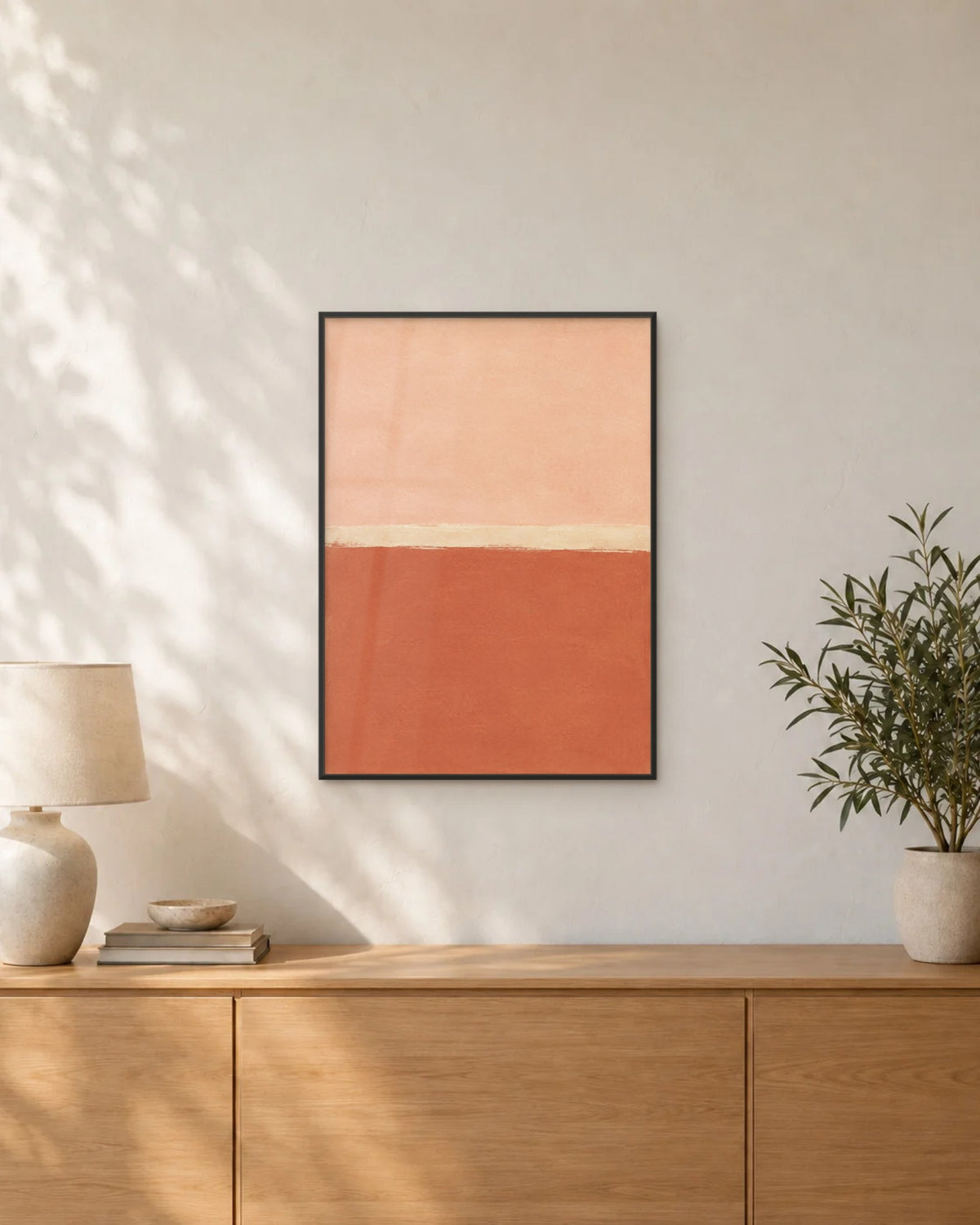 Sans détour – Affiche color block rose