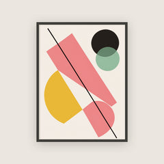 Sémaphore – Affiche géométrique