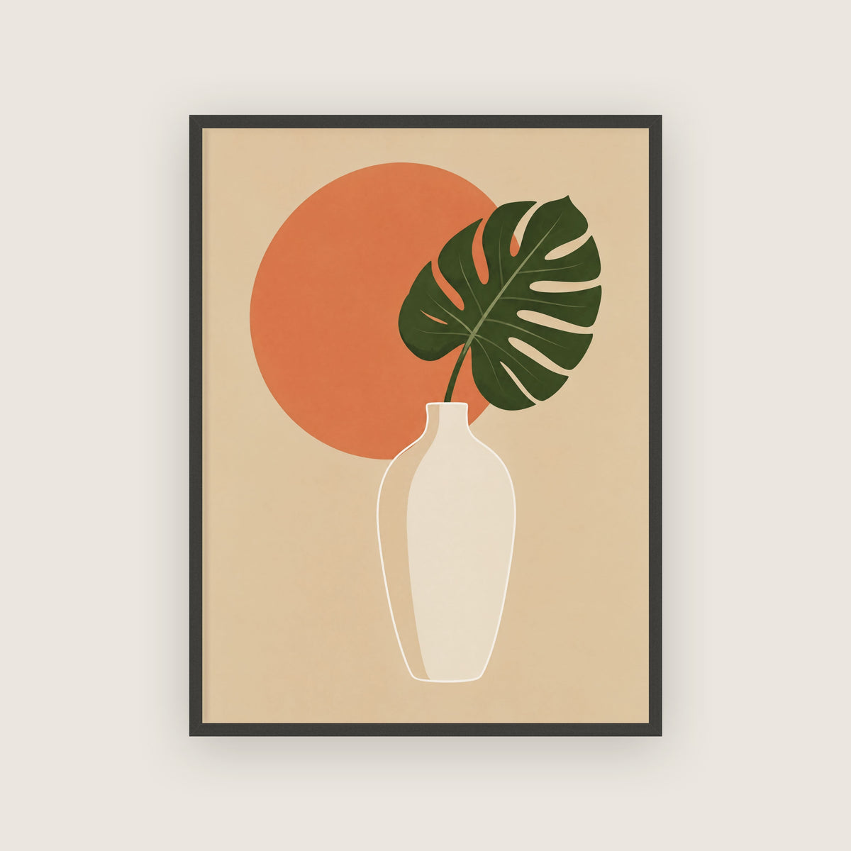 Sieste – Affiche botanique monstera