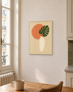Sieste – Affiche botanique monstera
