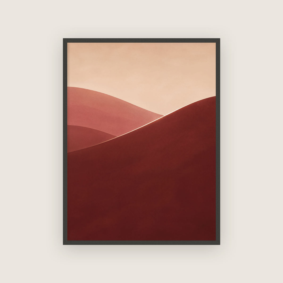 Simoun – Affiche dunes bordeaux