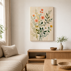 Tiges sauvages – Tableau bouquet de fleurs sauvages