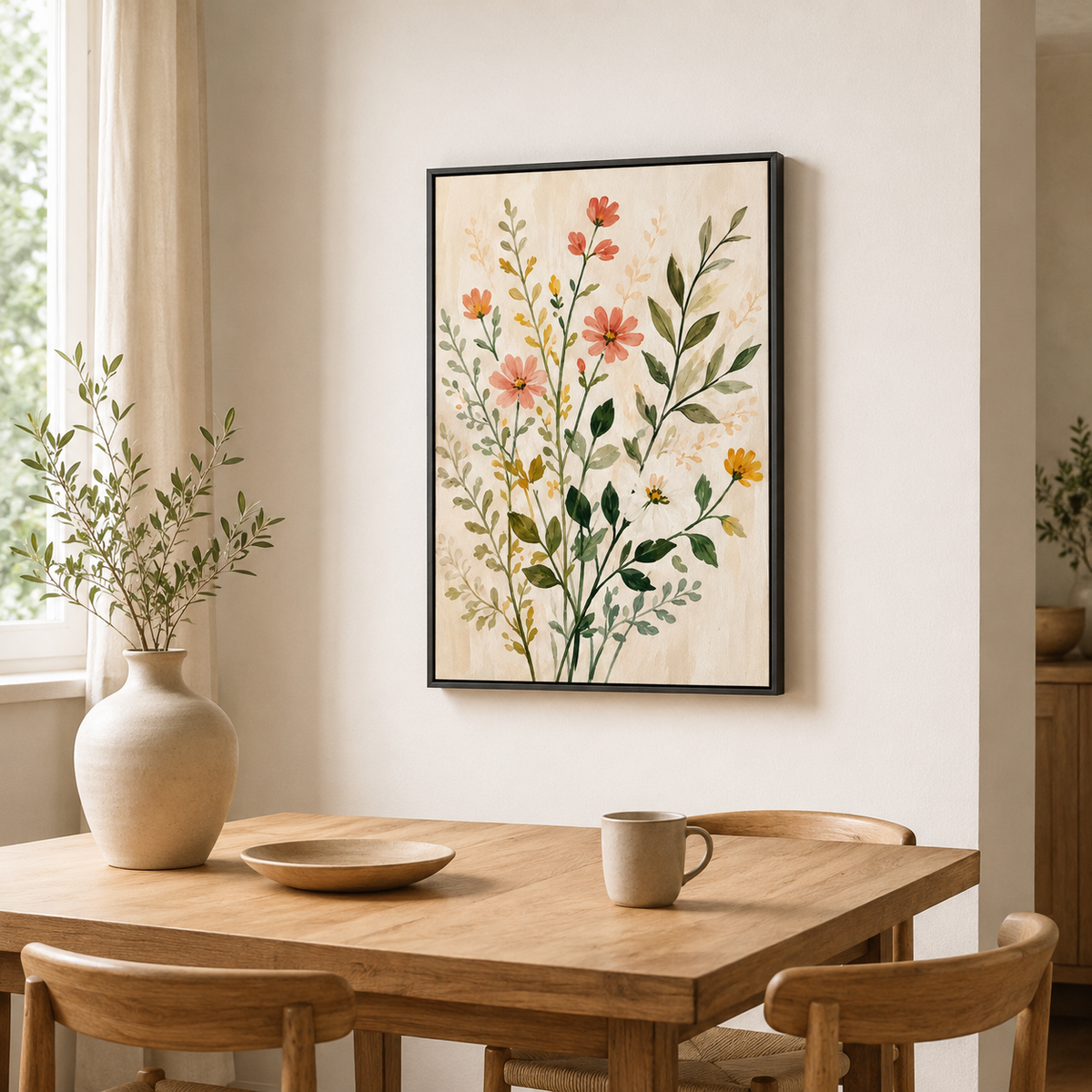 Tiges sauvages – Tableau bouquet de fleurs sauvages